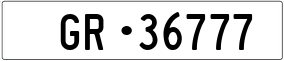 Trailer License Plate